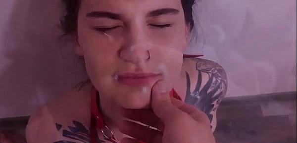  CUM IN MOUTH AND CUM ON FACE COMPILATION TATTOOSLUTWIFE- CHAPTER 3